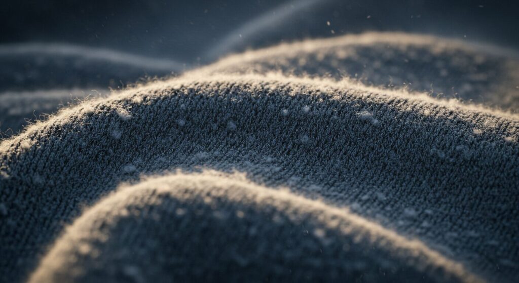 毛羽立ちや繊維ダメージが目立つ布地のアップ|繊維にダメージが出てしまった場合のイメージ