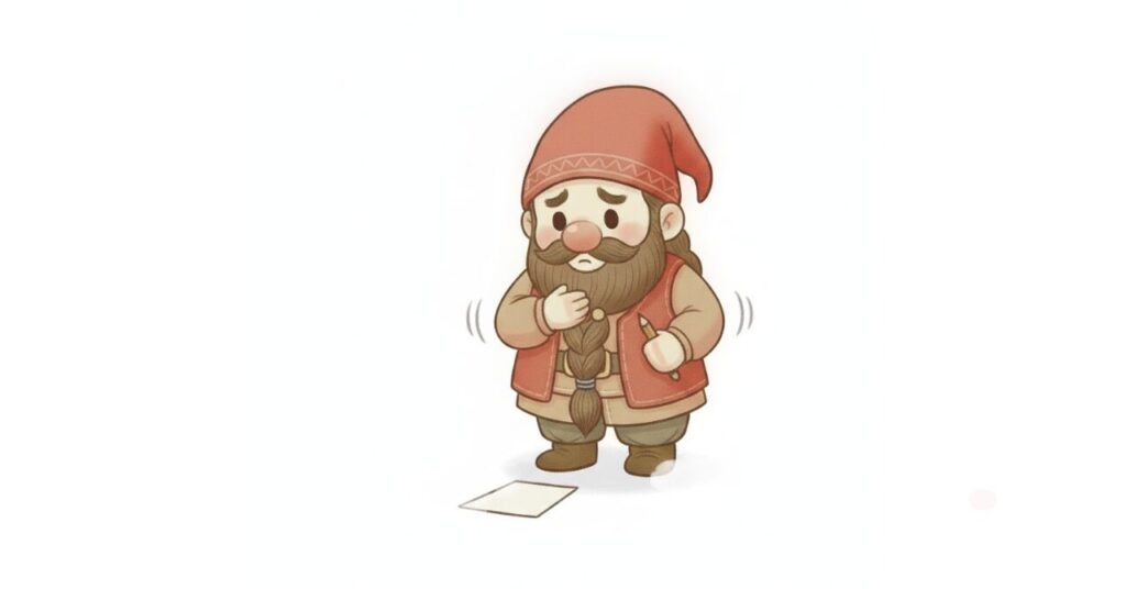 胸に手を当てて不安そうに立つドワーフが、検証前に感じている迷いや本音を見つめている見出し画像