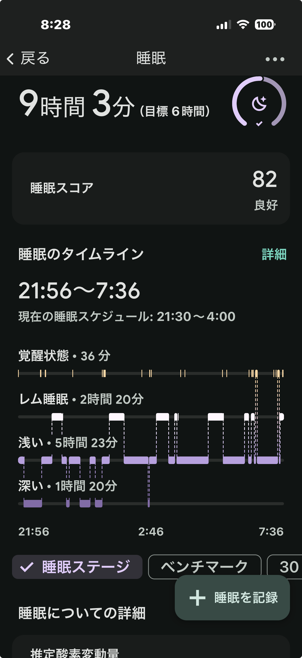 Day 6 睡眠ステージ（5/23）