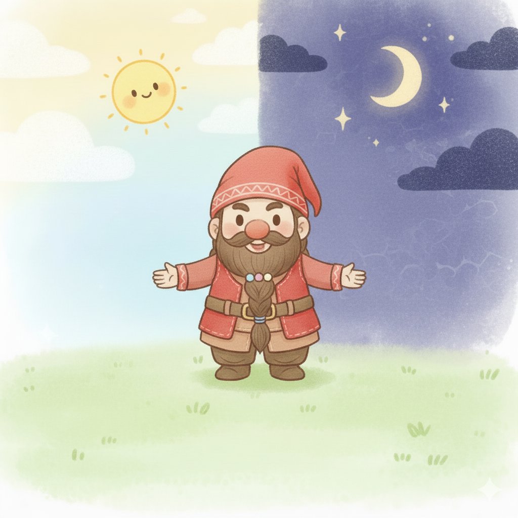 日中の着圧と夜の非着圧の使い分けを表現するネムドワ