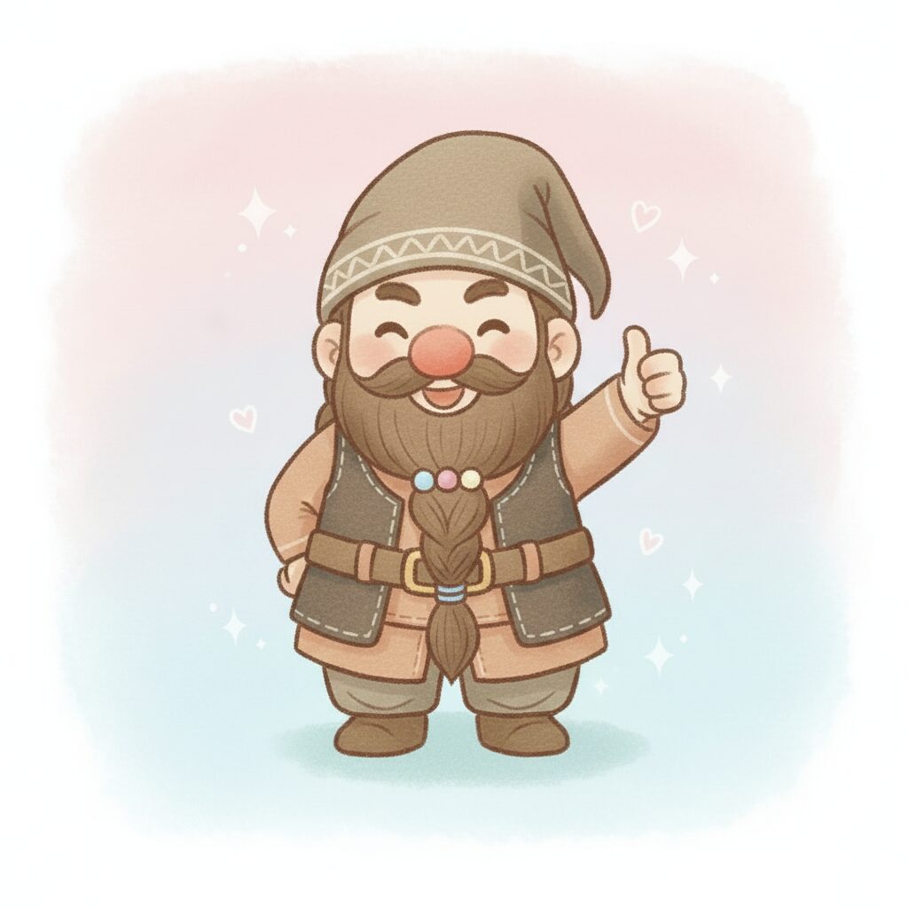ネムドワが笑顔でサムズアップしているイラスト