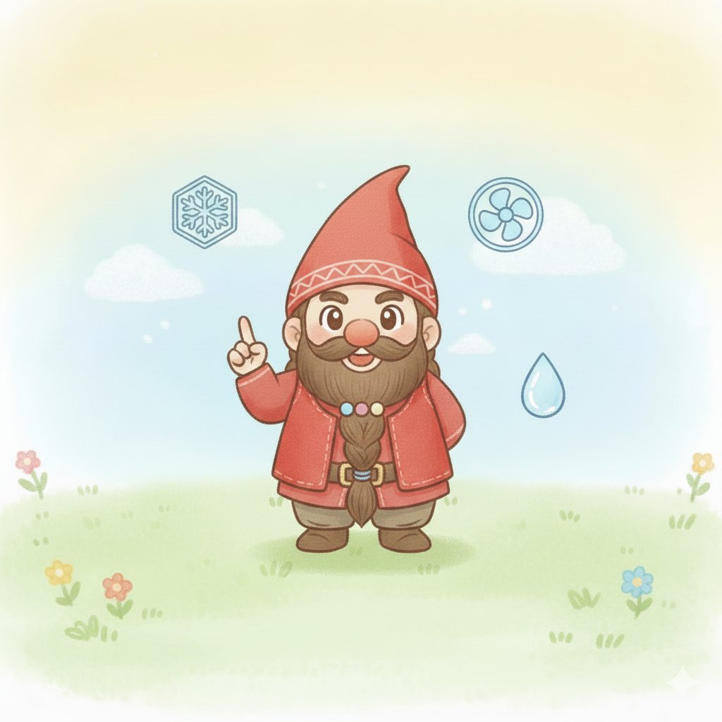 夏に快適に着る3つのコツを説明するイラスト