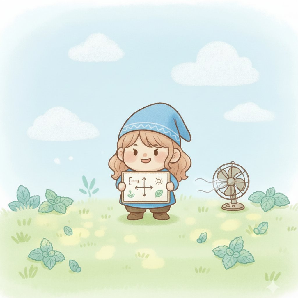 夏向きの選び方を解説するイラスト